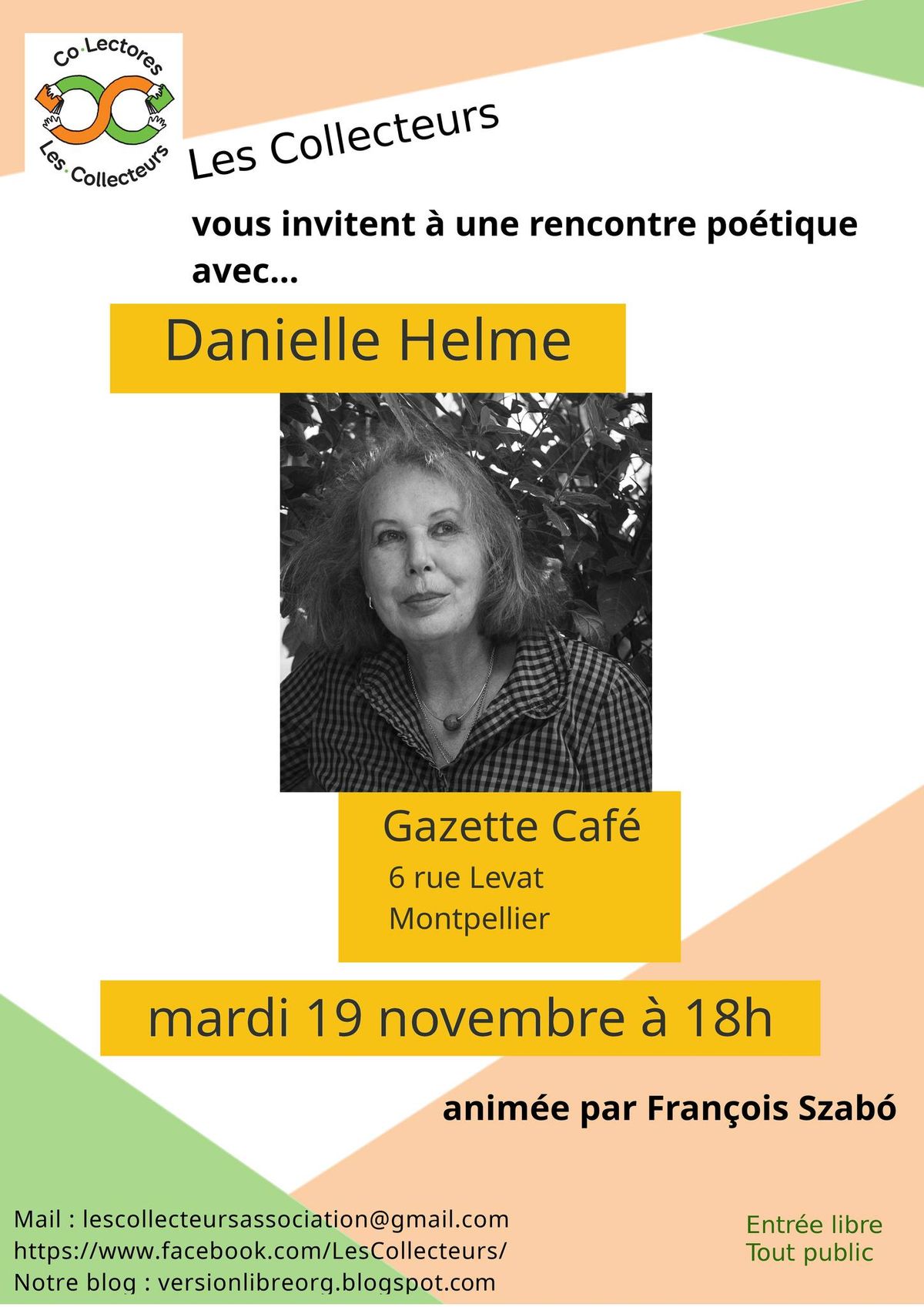 Rencontre po\u00e9sie avec Danielle Helme