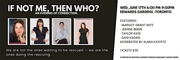 If Not You, Then Who? An Evening of Connection
