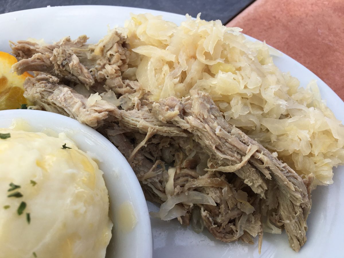 NEW YEARS EVE PORK & SAUERKRAUT DINNER