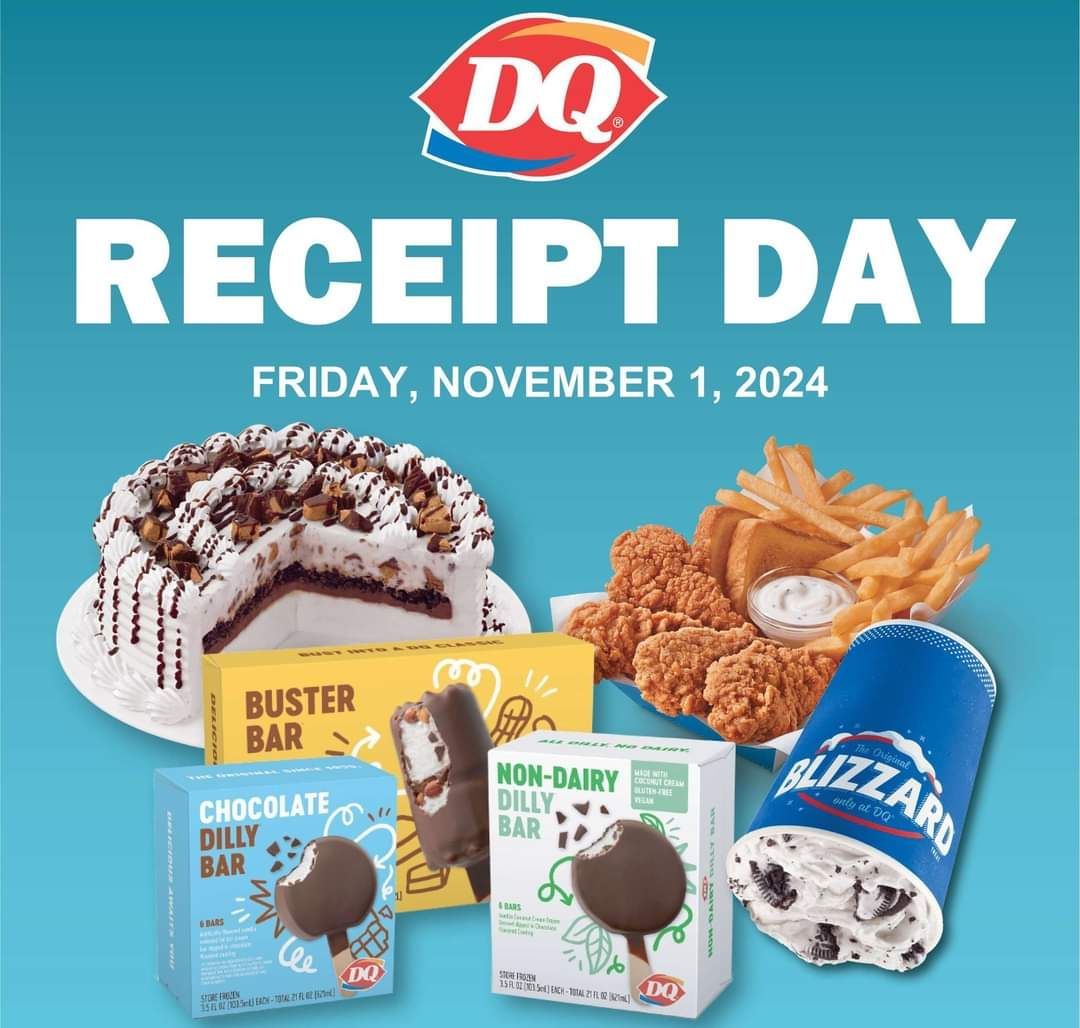 Receipt Day at Portage Trail DQ