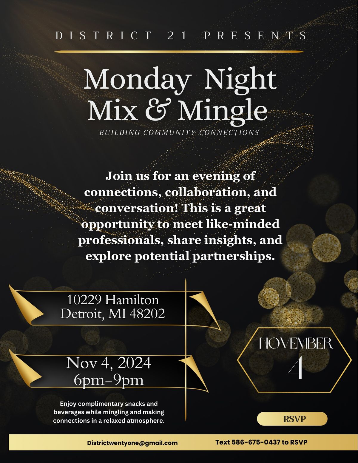 Monday night mix & mingle 