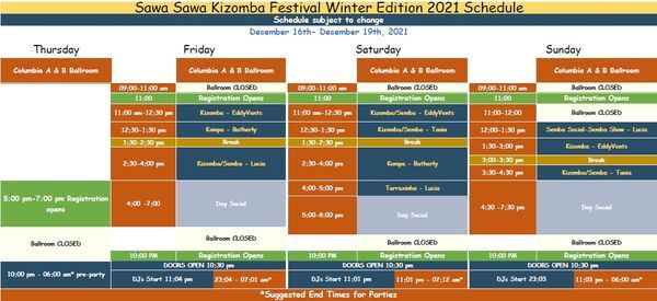 SAWA SAWA KIZOMBA FESTIVAL 2021 WINTER EDITION