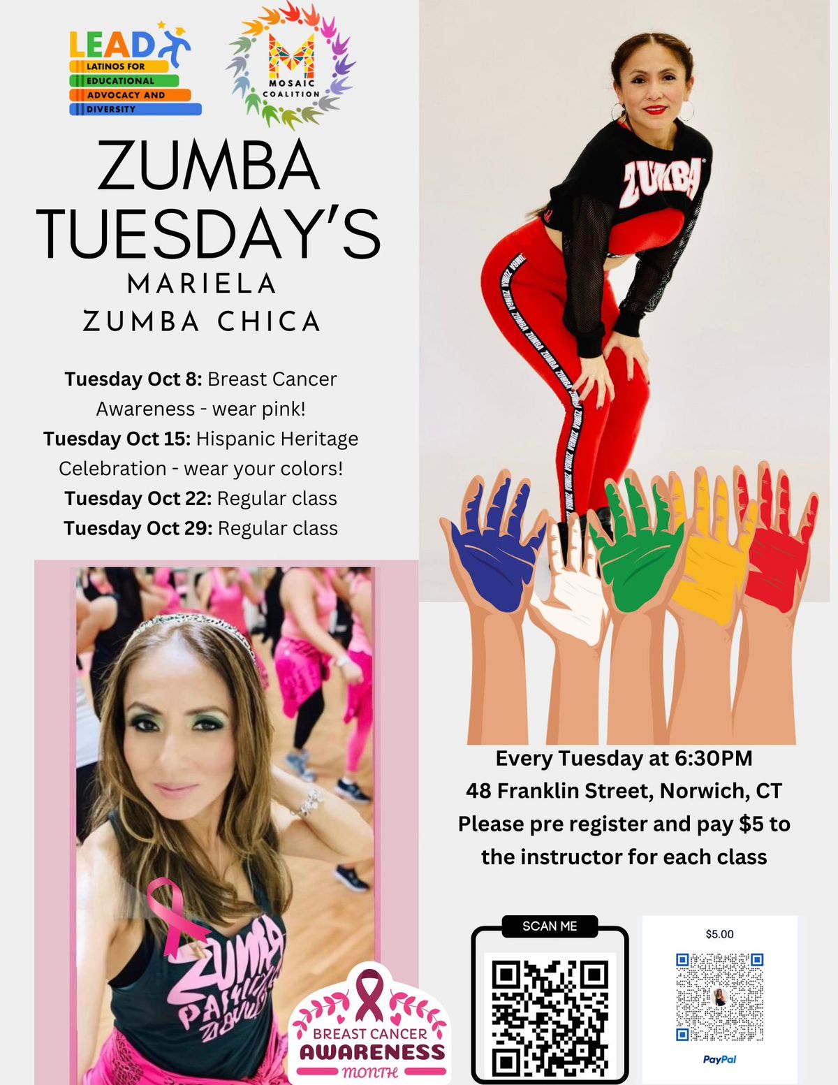 Zumba Tuesday's with Mariela 