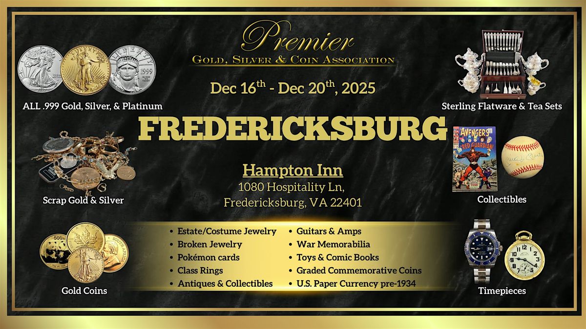 Fredericksburg, VA FREE 5- Day Event