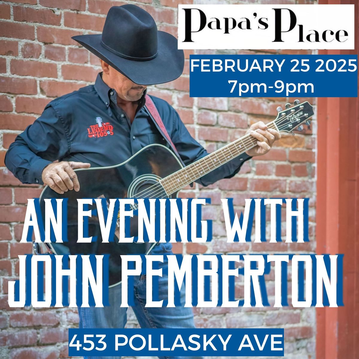 JOHN PEMBERTON AT PAPA'S PLACE IN DOWNTOWN CLOVIS