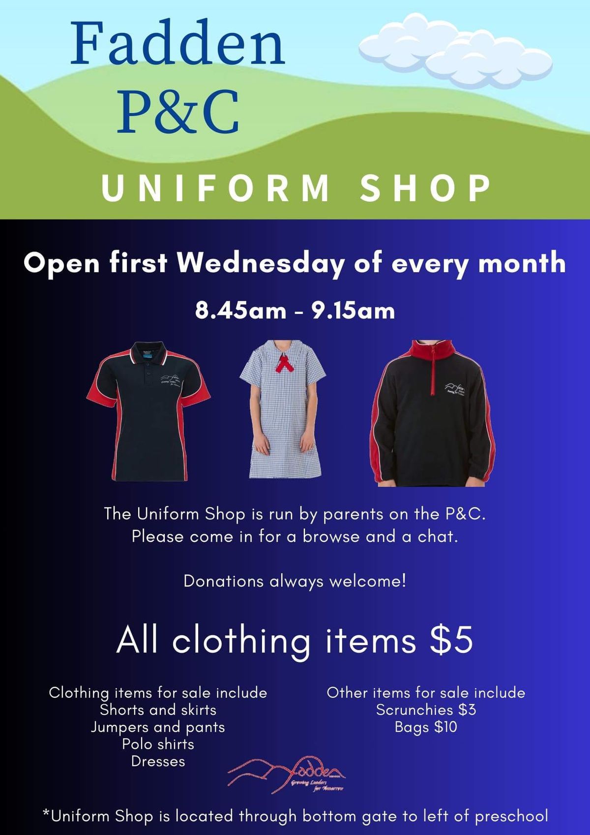 2nd Hand Uniform Shop - July