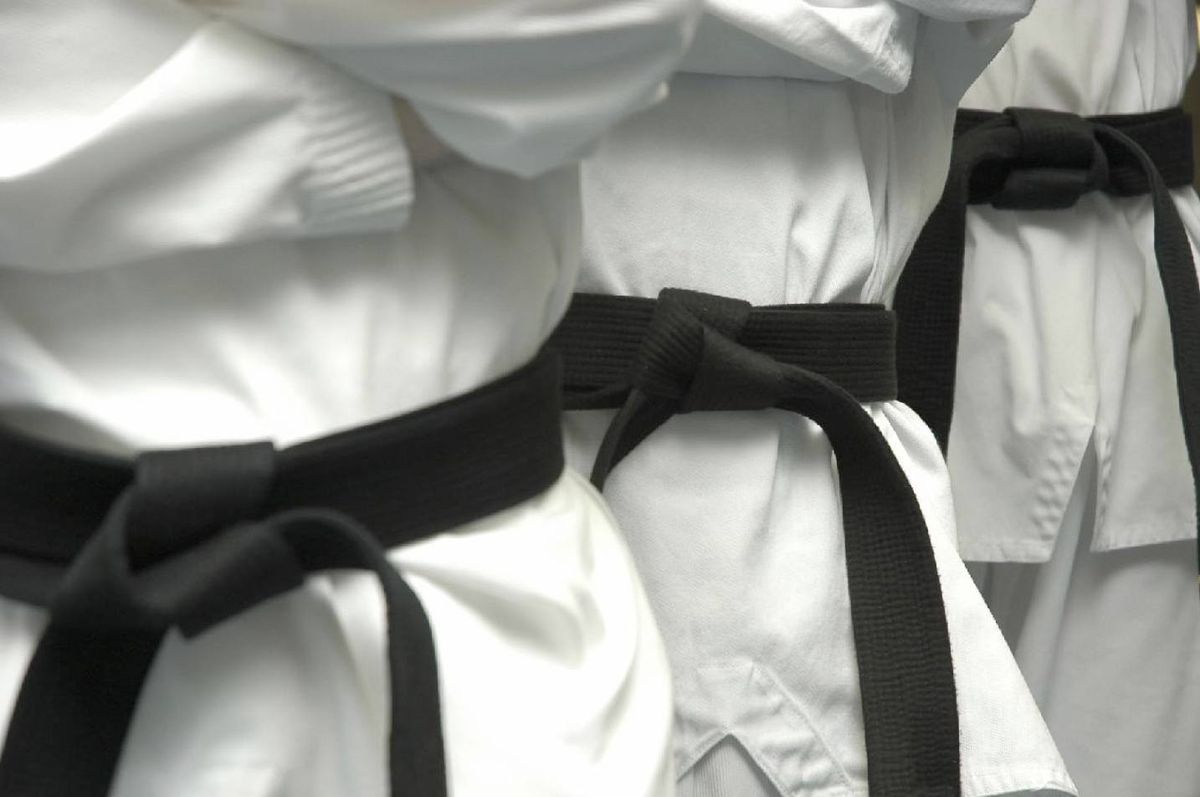 Black Belt Test with Grandmaster Sin Th\u00e9