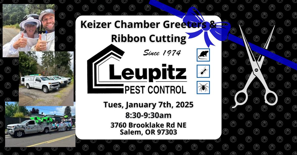 Leupitz Pest Control Greeters & Ribbon Cutting