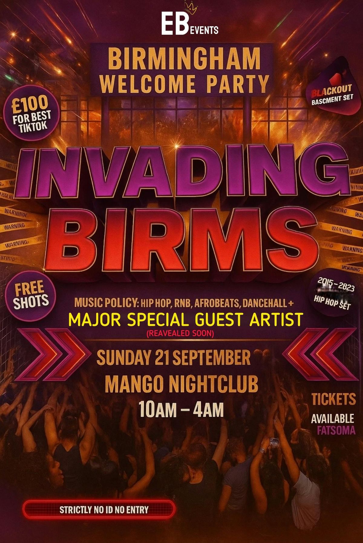 INVADING BIRMS - BIRMS BIGGEST FRESHERS EVENT
