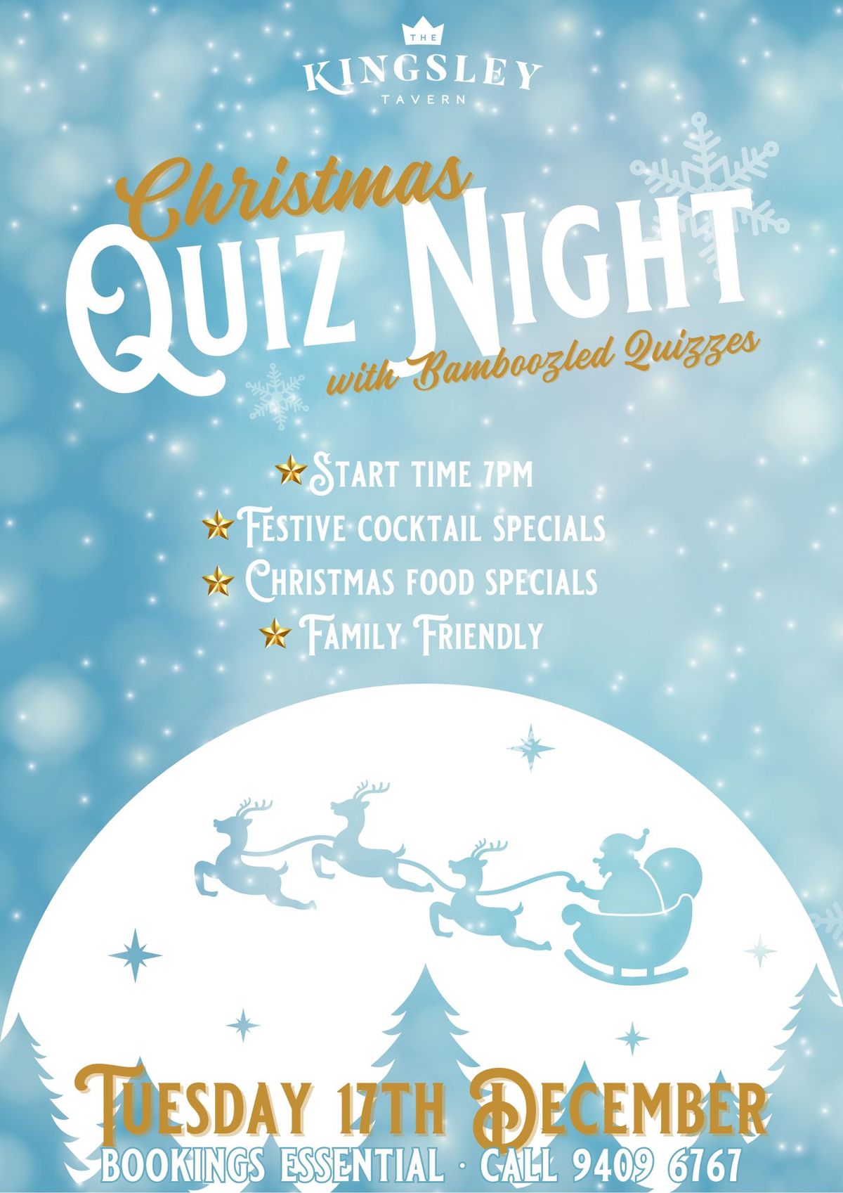 Family Friendly Christmas Quiz Night at The Kingsley