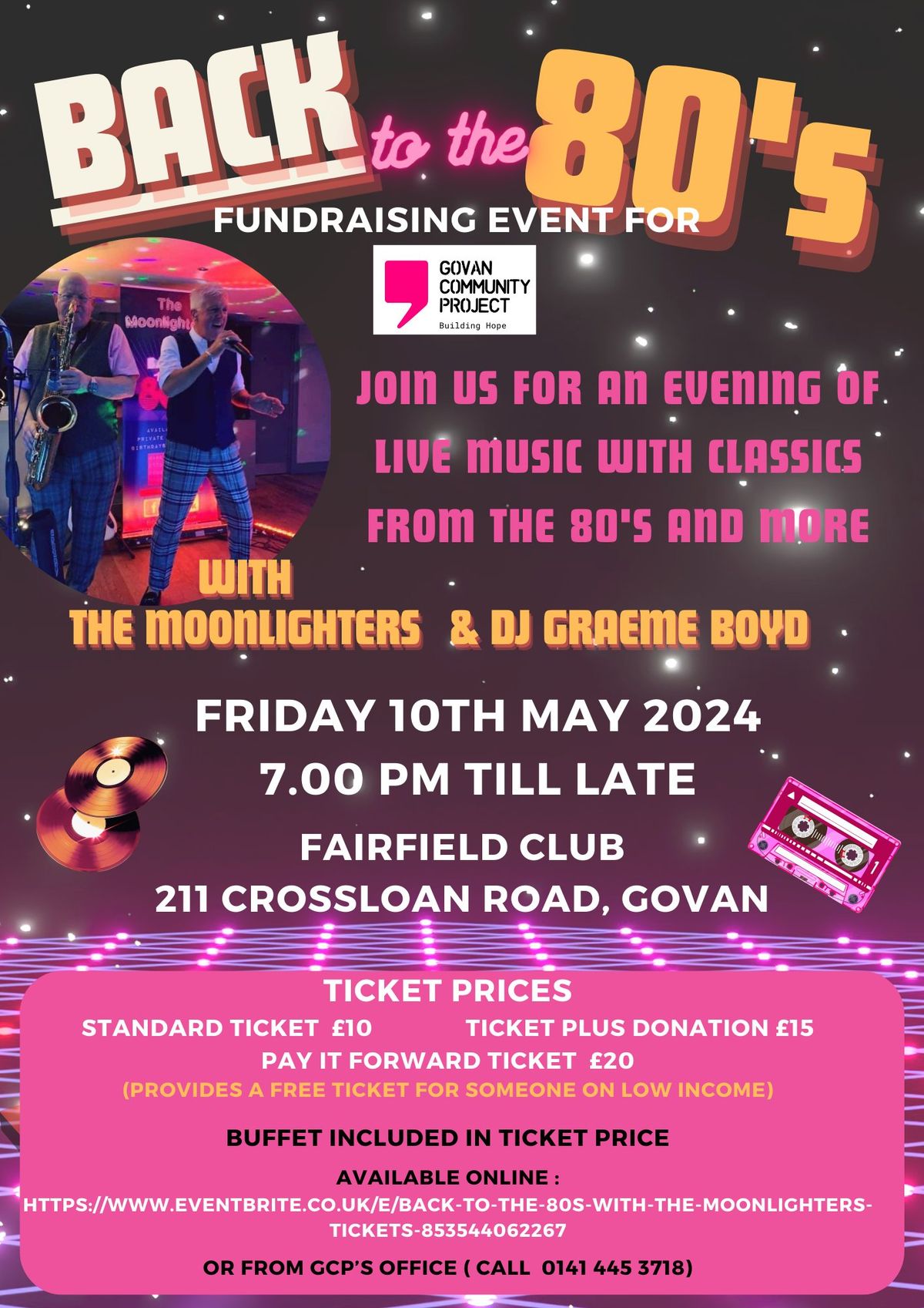 Back to the 80's- fundraising evening for GCP