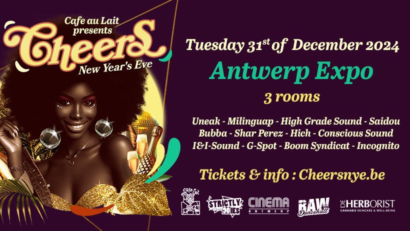 Cafe Au Lait presents CHEERS New Year's Eve