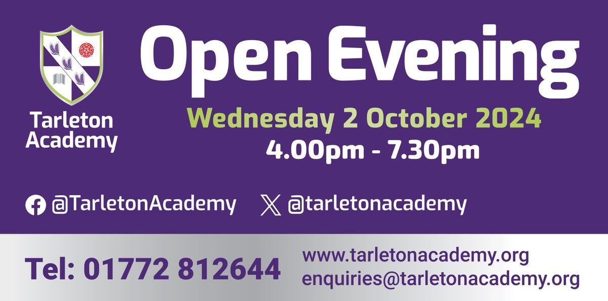 Tarleton Academy Open Evening