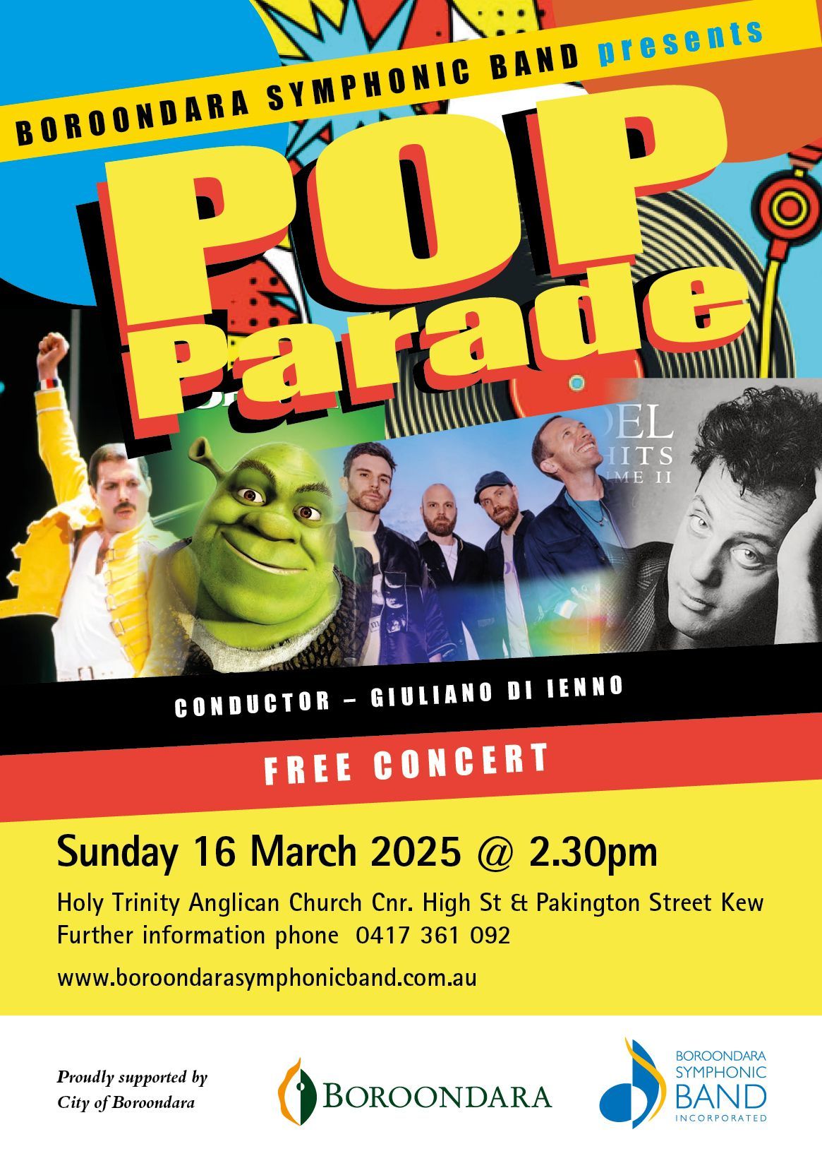 POP PARADE presented by Boroondara Symphonic Band