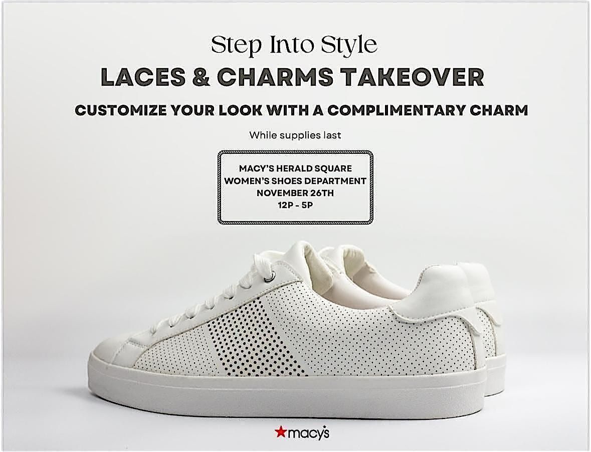 Step Into Style, Laces & Charms Takeover