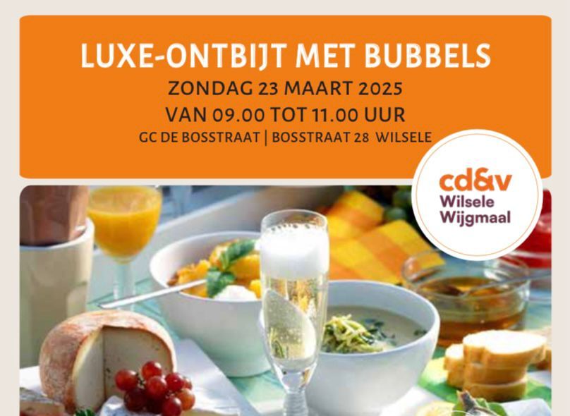 Luxe-Ontbijt met Bubbels 2025 - cd&v Wilsele-Wijgmaal