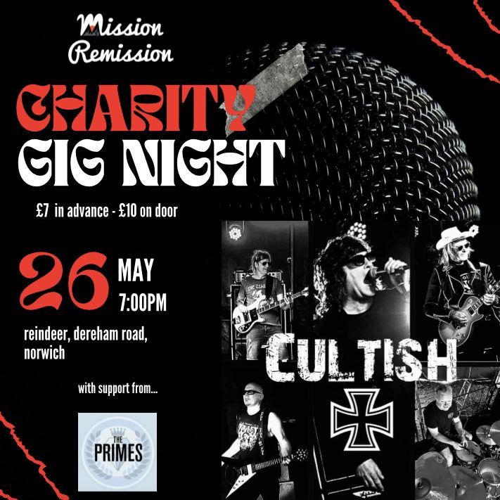 Mission Remission Fundraiser with Cultish and The Primes