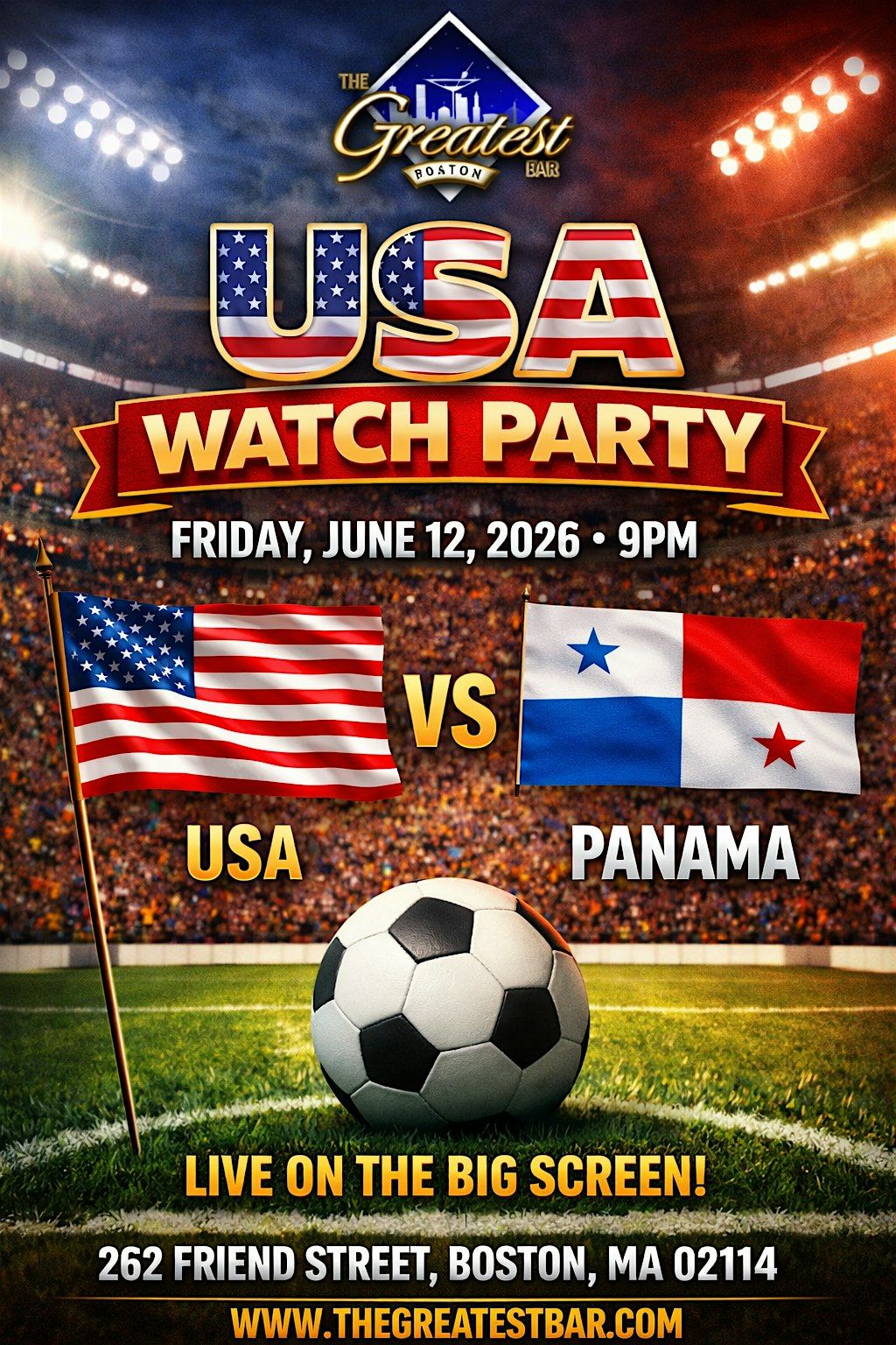 USA vs Panama World Cup Watch Party at The Greatest Bar