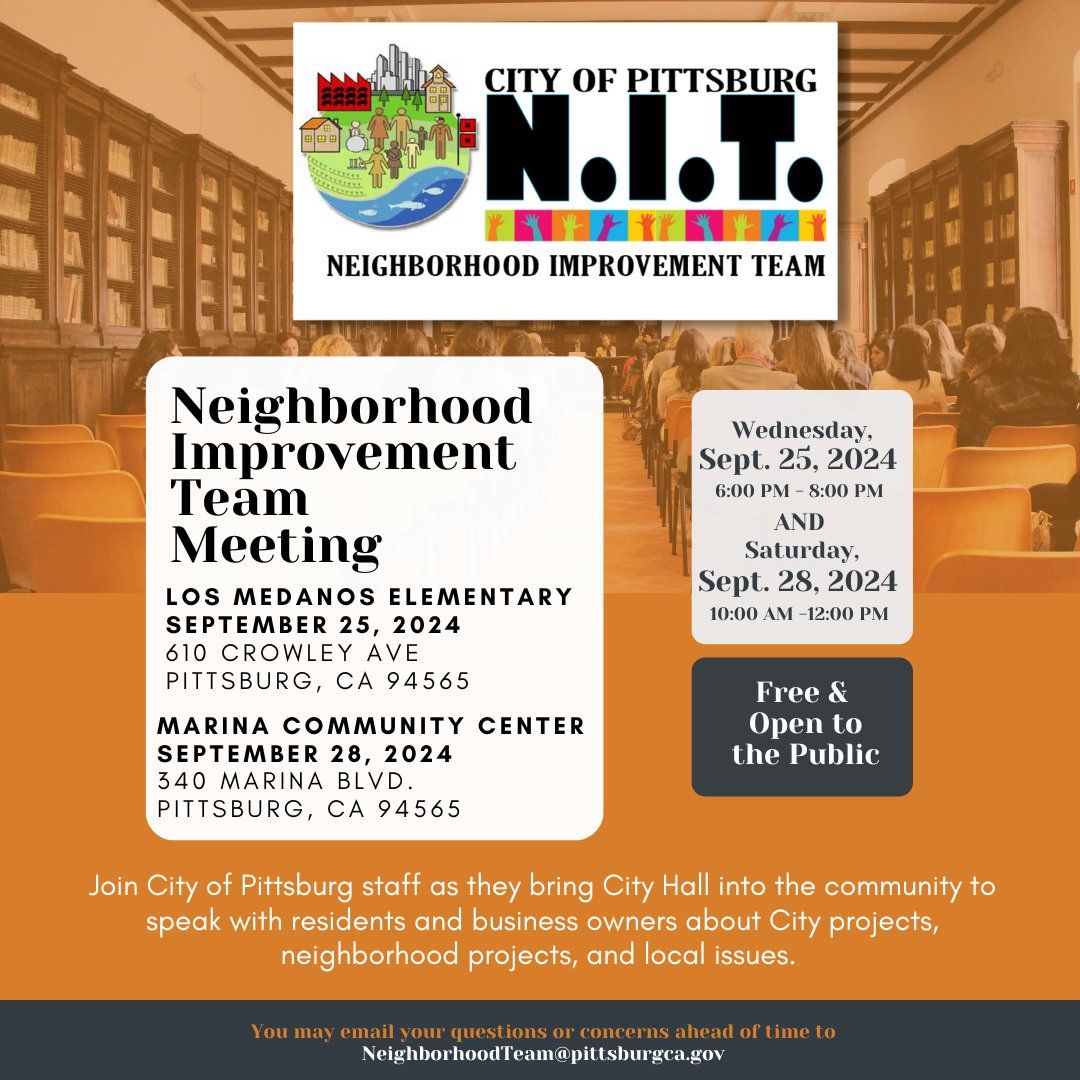 Neighborhood Improvement Team Meeting 