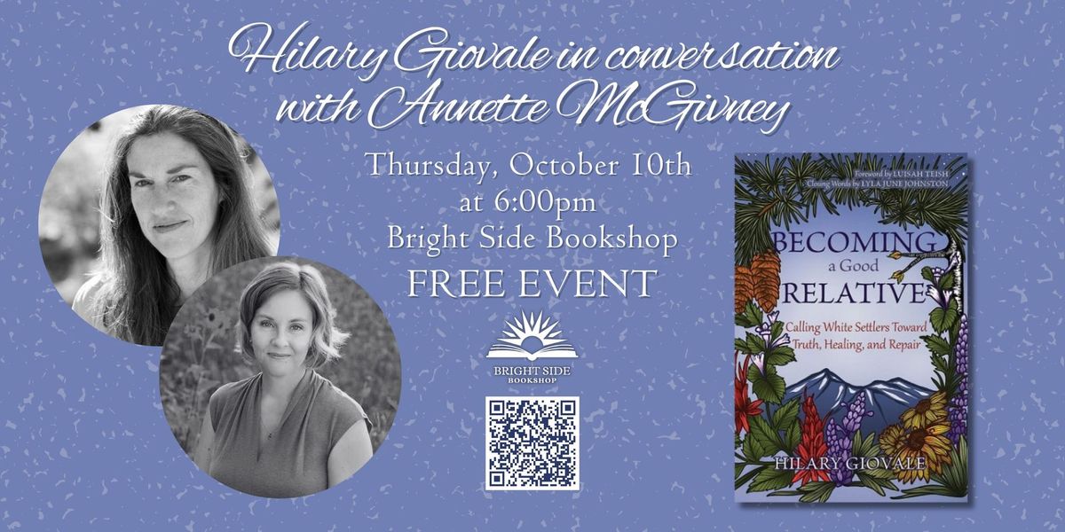 Giovale in conversation with Annette McGivney