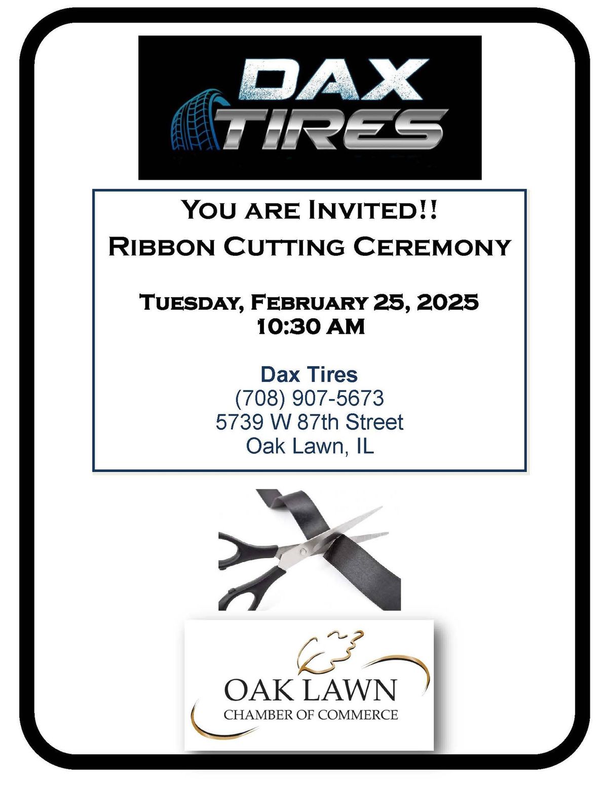 Dax Tires Ribbon Cutting