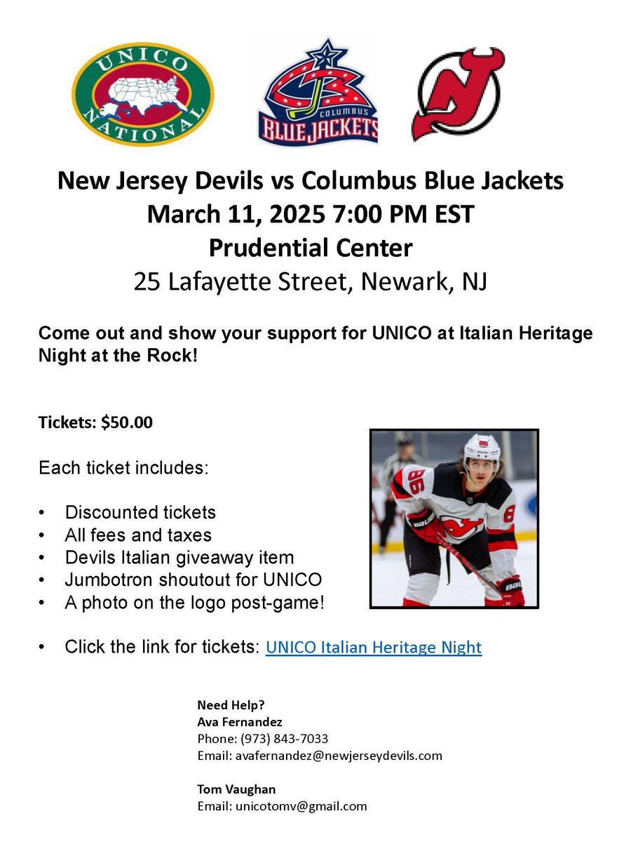 New Jersey Devils vs. Columbus Blue Jackets