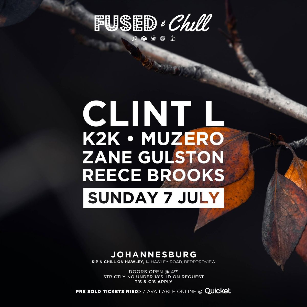 JHB \/ Fused & Chill ft CLINT L \/ SNC on Hawley