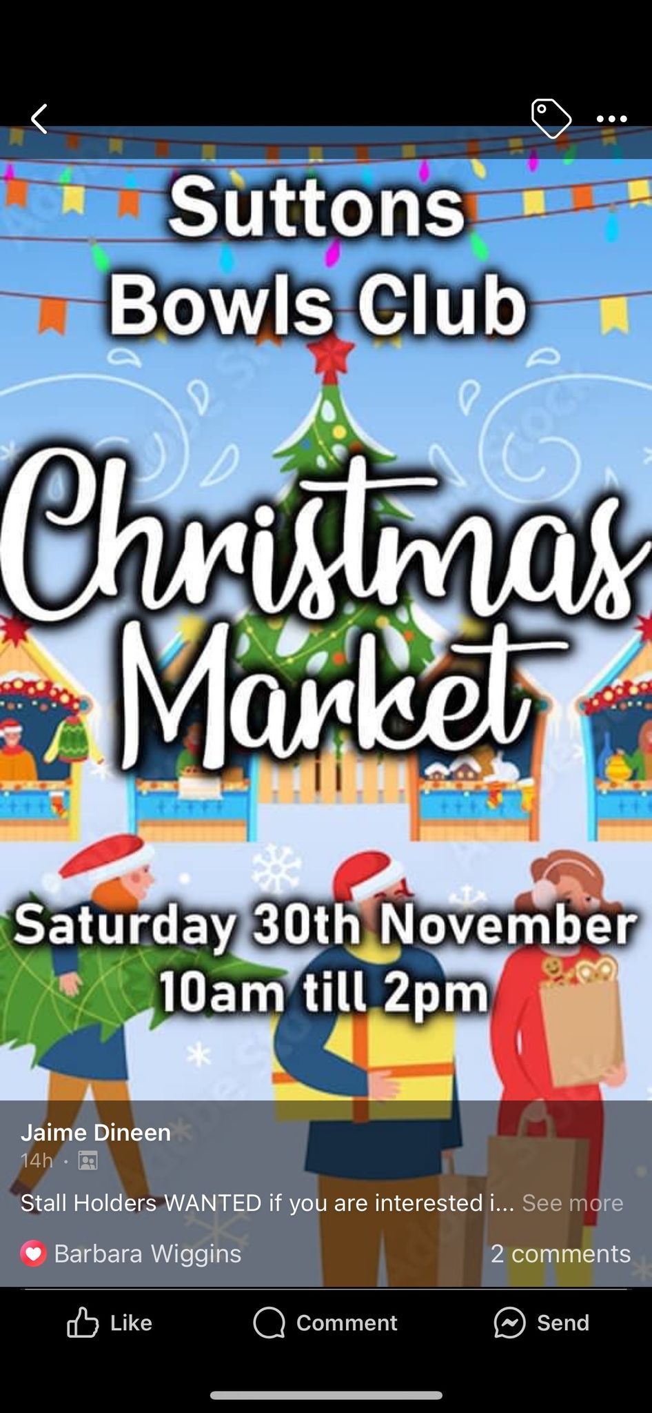 Suttons Bowls Club Christmas Market 