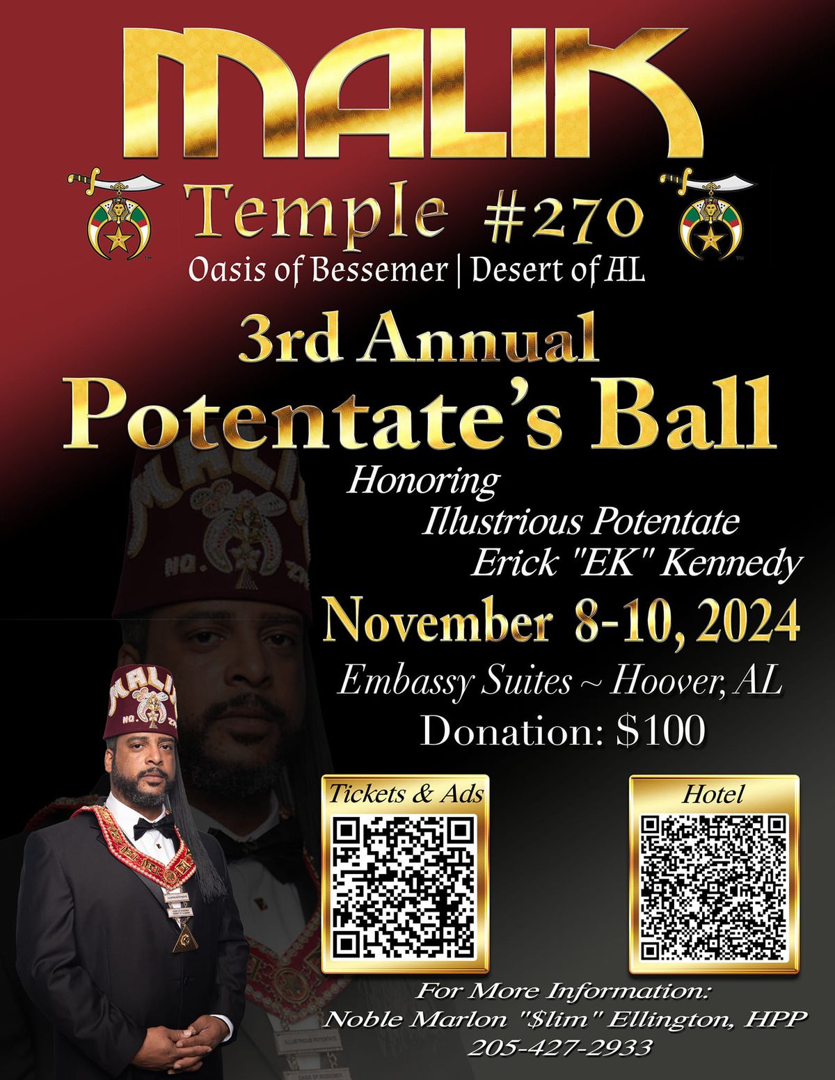 3rd Annual Potentate\u2019s Ball