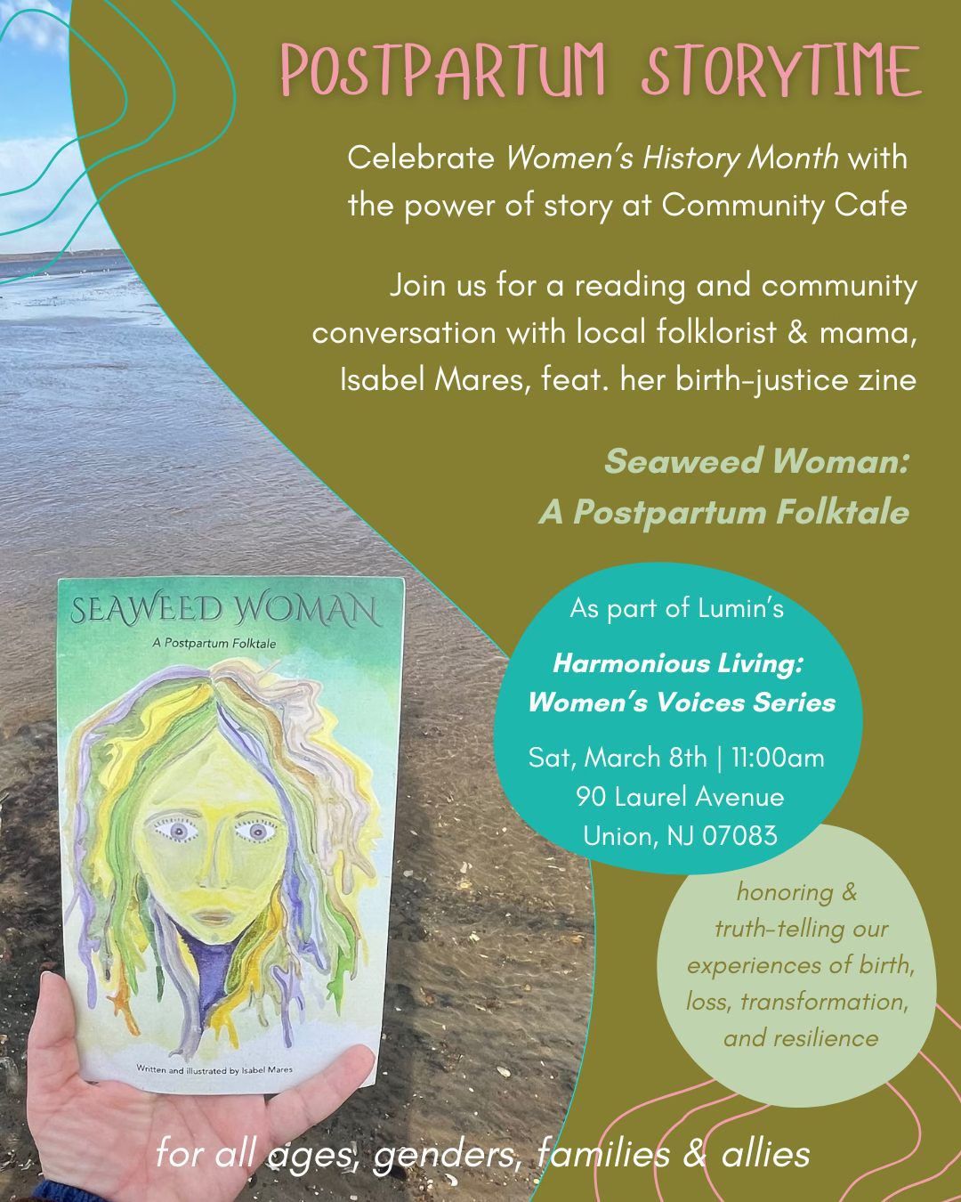 Lumin\u2019s Harmonious Living: Women\u2019s Voices Series presents "Seaweed Woman: A Postpartum Folktale"