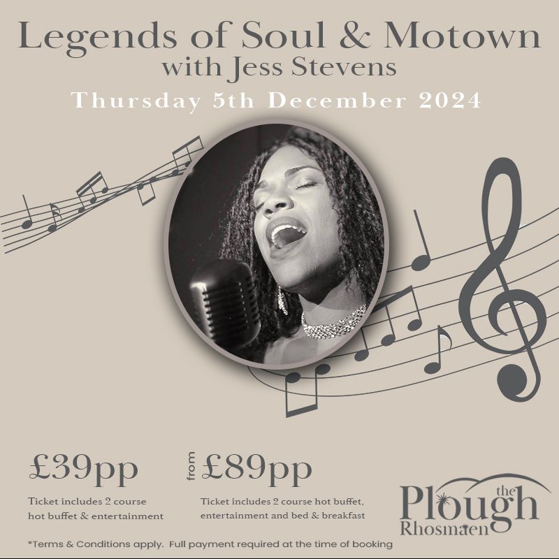 Christmas Tribute Night - Legends of Soul & Motown with Jess Stevens