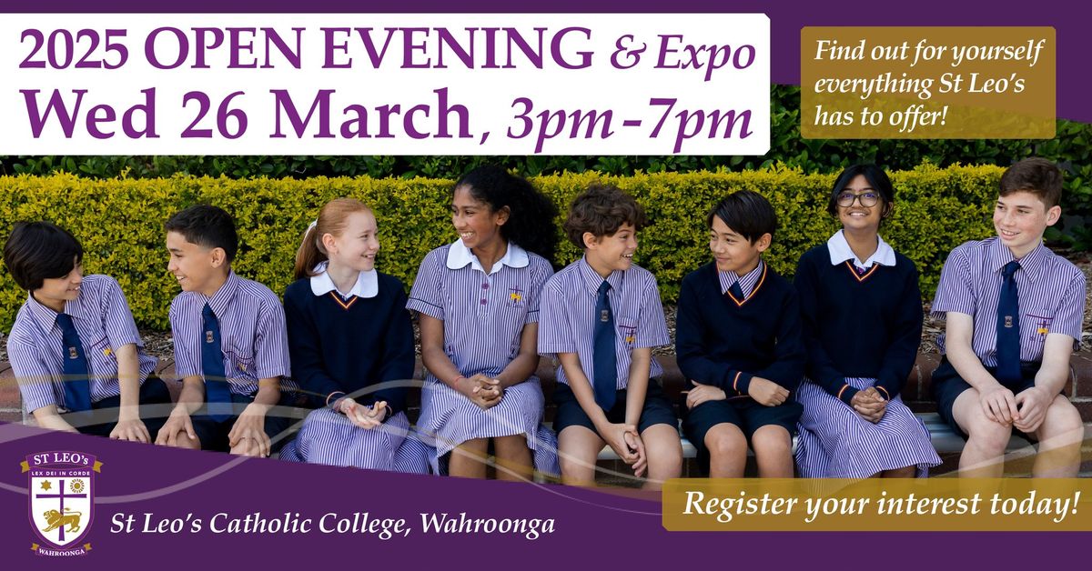 St Leo's 2025 Open Evening & Expo