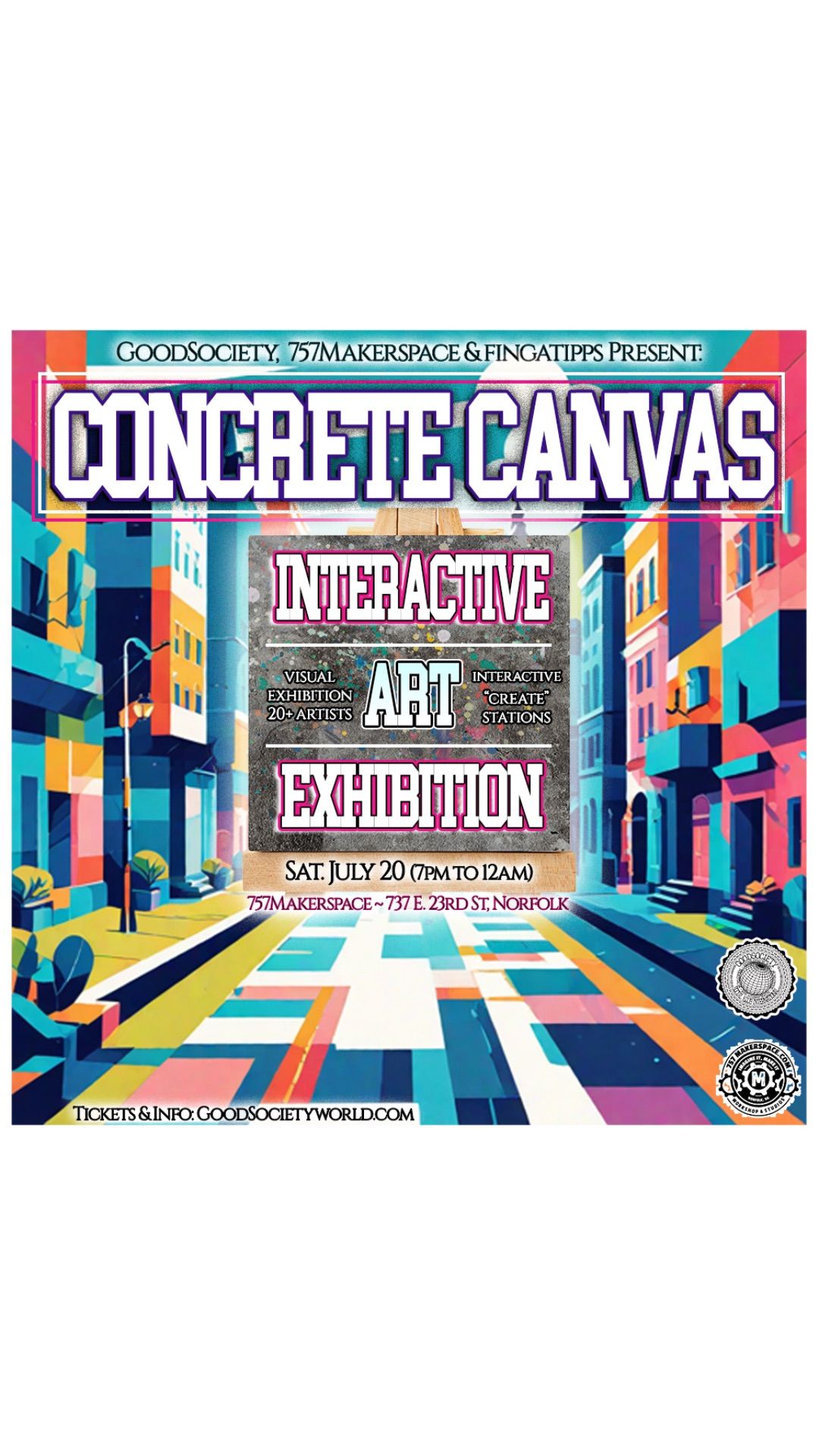 Concrete Canvas Interactive Art Exhibition