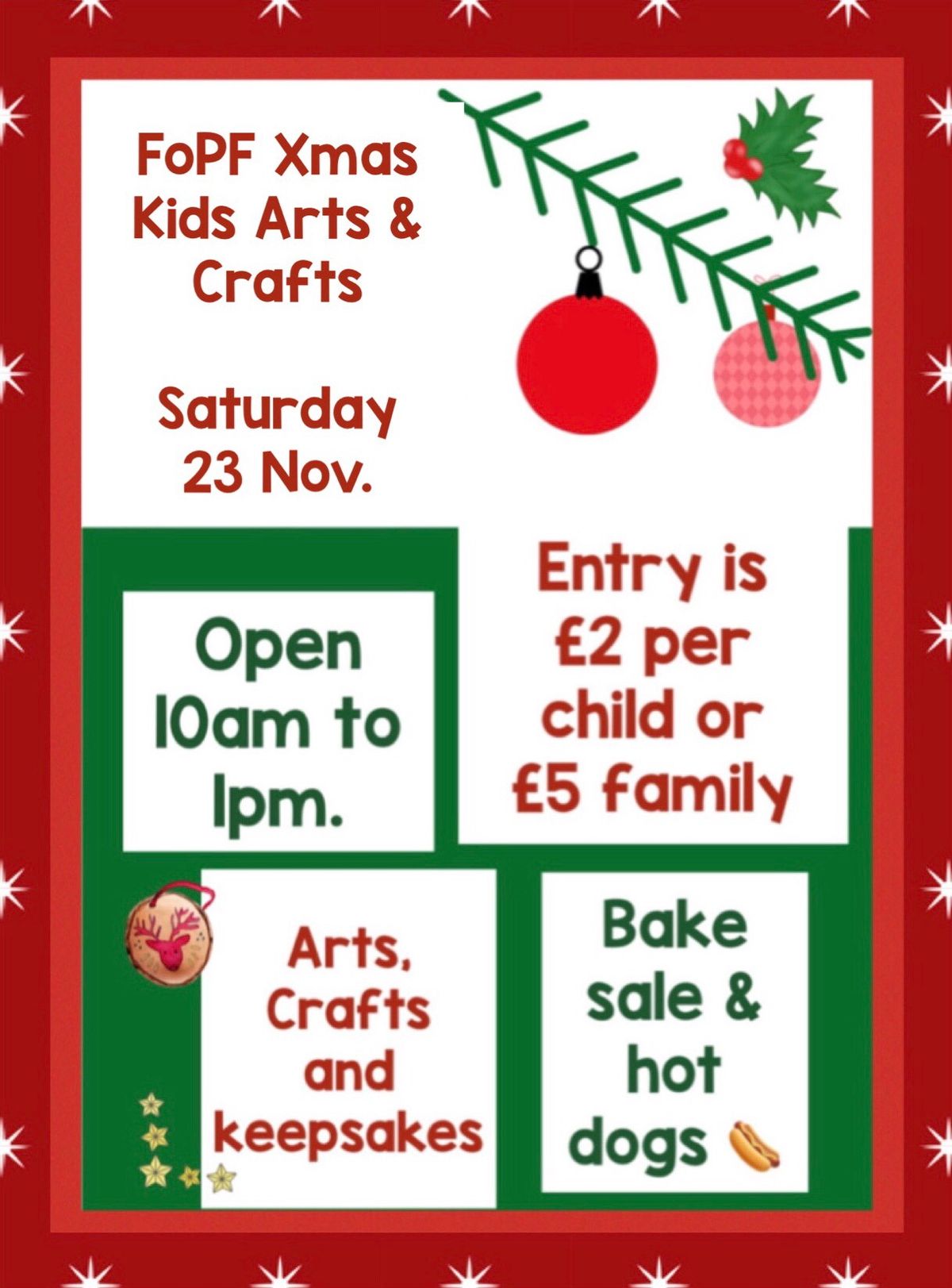 FoPF Xmas Kids Arts & Craft Fete