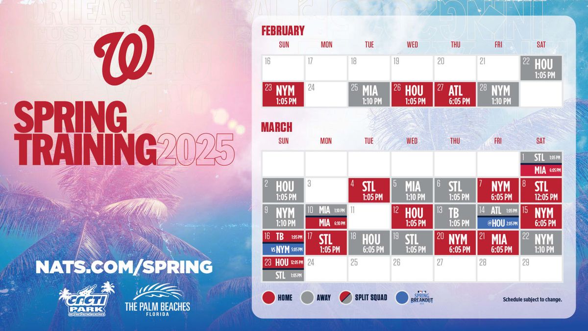 Spring Training: Atlanta Braves at Washington Nationals