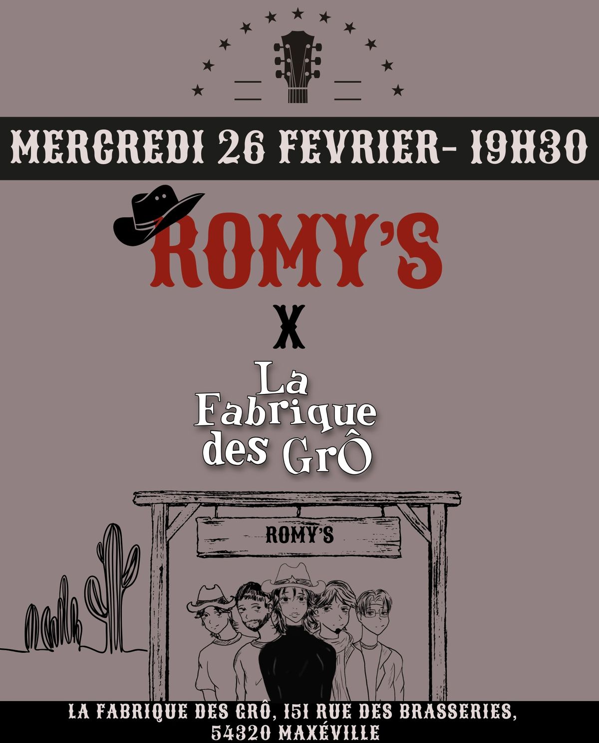 Concert ROMY\u2019S x La Fabrique des Gr\u00f4 