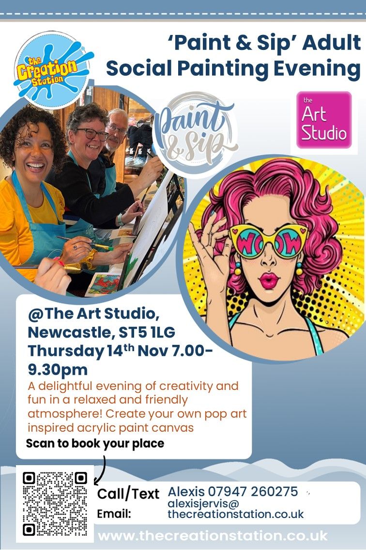 Paint & Sip Adult Painting Social Evening