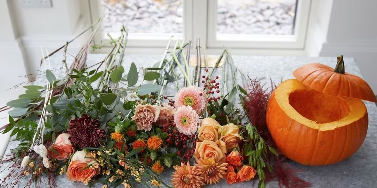 Pumpkin Flower Arrangement Workshop