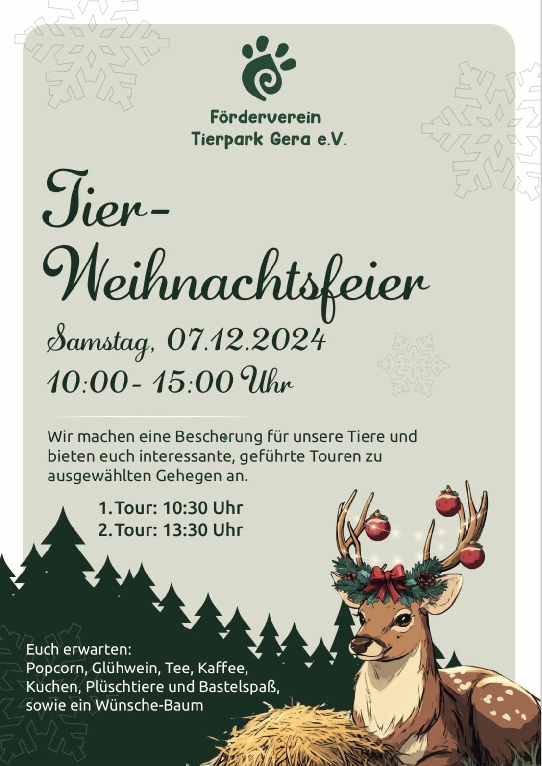 Tier-Weihnachtsfeier