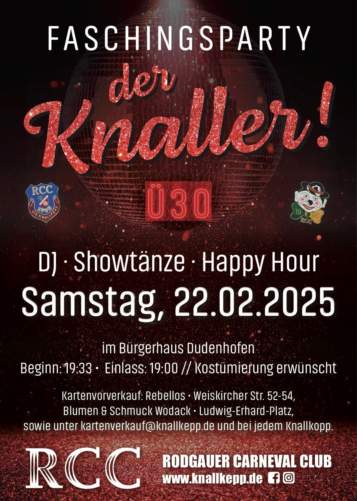 Der Knaller - Die erste \u00dc-30 Faschingsparty