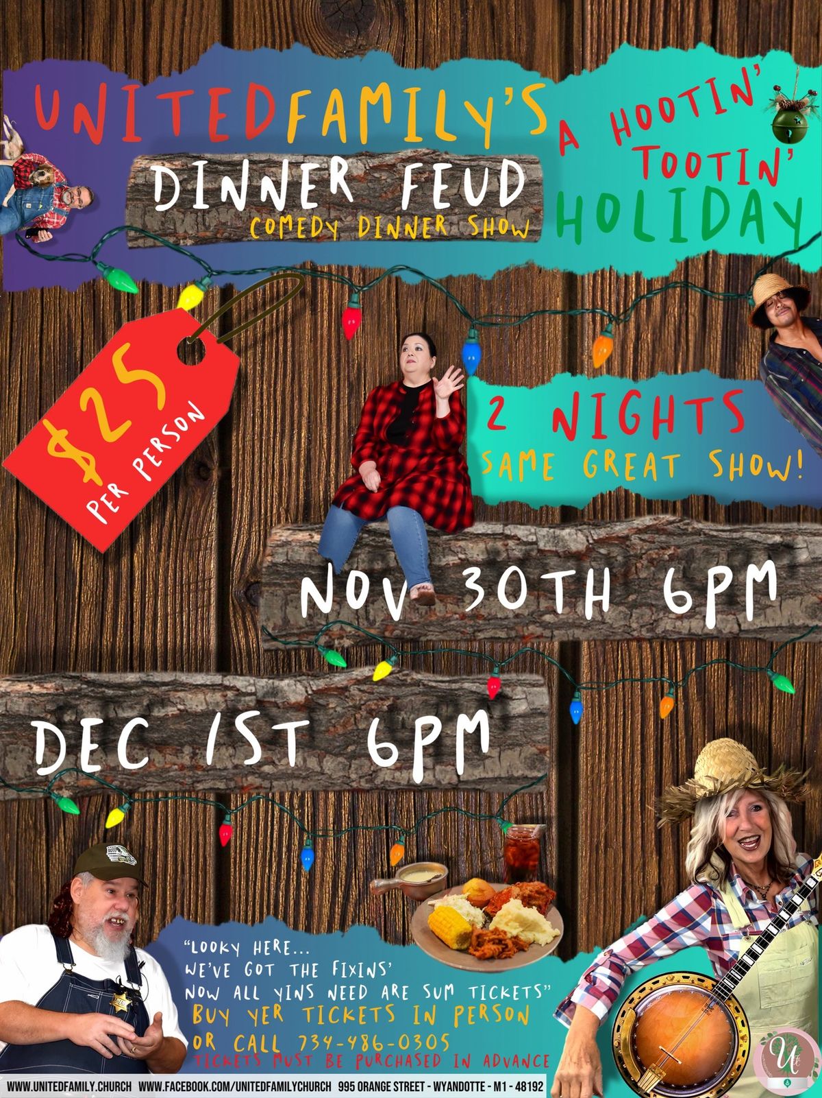 Comedy Dinner Feud: A Hootin\u2019 Tootin\u2019 Holiday