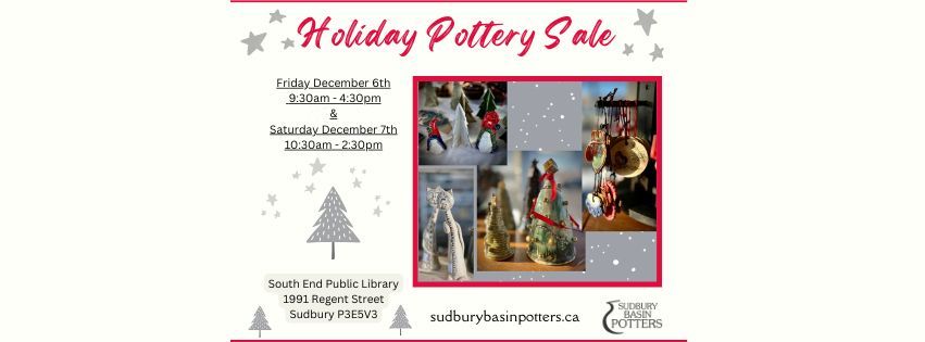 Sudbury Basin Potters Holiday Sale