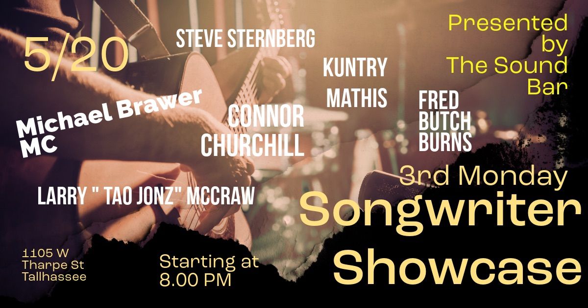 3rd Monday Songwriter Showcase at the Sound Bar