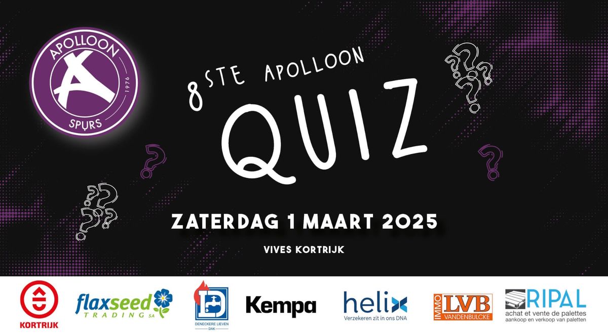 8ste Apolloon Spurs Quiz