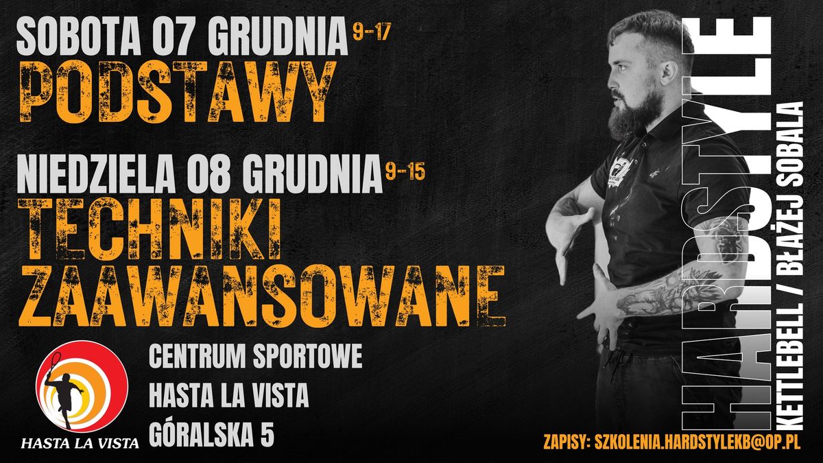 WROC\u0141AW. Warsztaty Hardstyle Kettlebell. Podstawy i techniki zaawanowane. 7\/8.12.2024