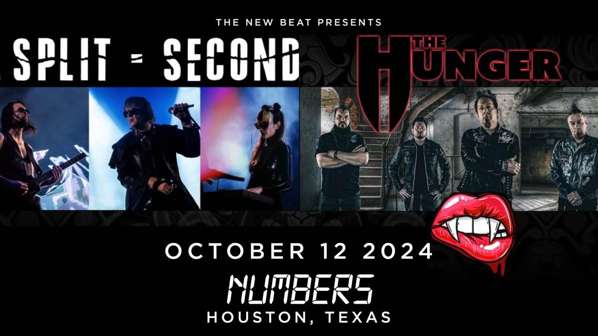 A Split Second & The Hunger Live at NUMBERS!