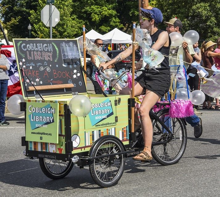 March in the Stars & Stripes Parade with Cobleigh Library!