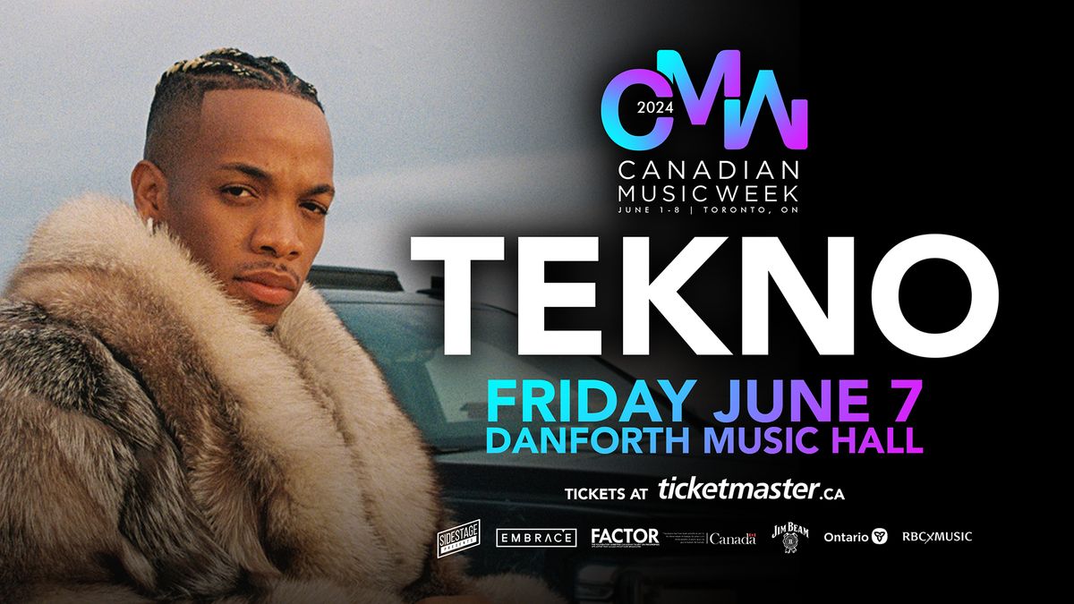 Tekno @ The Danforth Music Hall | June 7th