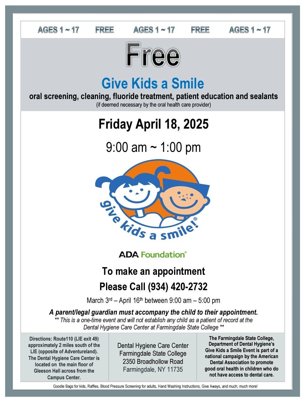 Give Kids A Smile Event