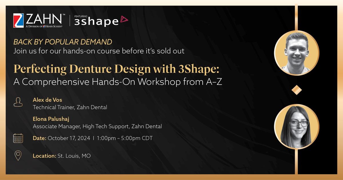 Perfecting Denture Design with 3Shape: Comprehensive Hands-On Workshop